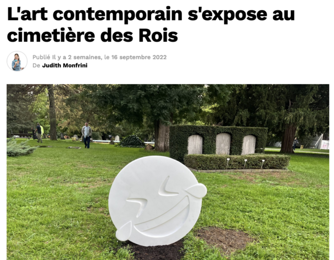 L’art contemporain s’expose au cimetière des Rois